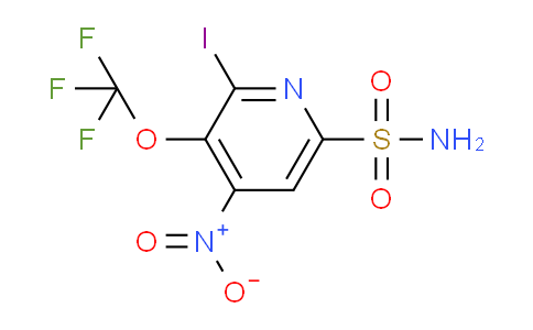 2-Iodo-4-nitro-3-(trifluoromethoxy)pyridine-6-sulfonamide