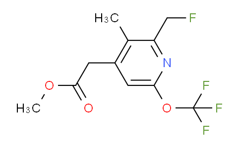 Methyl 2-(fluoromethyl)-3-methyl-6-(trifluoromethoxy)pyridine-4-acetate