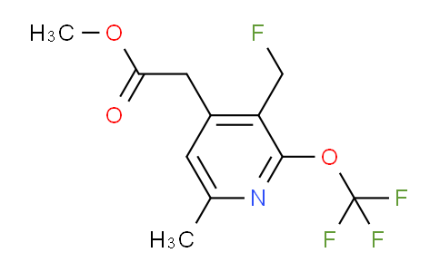 Methyl 3-(fluoromethyl)-6-methyl-2-(trifluoromethoxy)pyridine-4-acetate