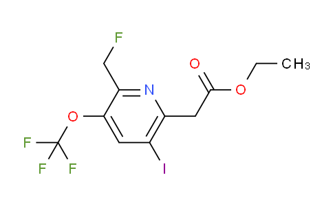 AM211393 | 1806743-59-8 | Ethyl 2-(fluoromethyl)-5-iodo-3-(trifluoromethoxy)pyridine-6-acetate