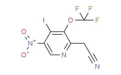 4-Iodo-5-nitro-3-(trifluoromethoxy)pyridine-2-acetonitrile