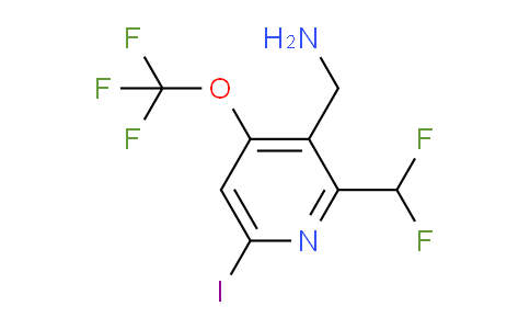 3-(Aminomethyl)-2-(difluoromethyl)-6-iodo-4-(trifluoromethoxy)pyridine