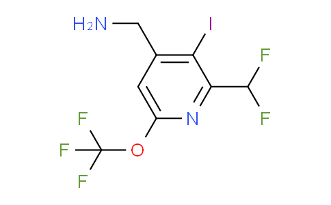 4-(Aminomethyl)-2-(difluoromethyl)-3-iodo-6-(trifluoromethoxy)pyridine