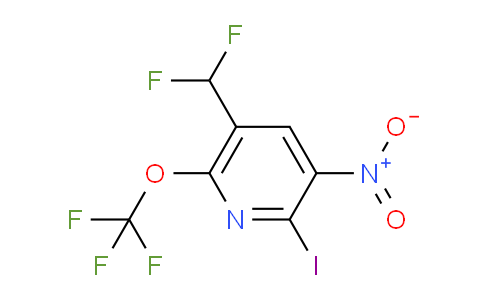 5-(Difluoromethyl)-2-iodo-3-nitro-6-(trifluoromethoxy)pyridine