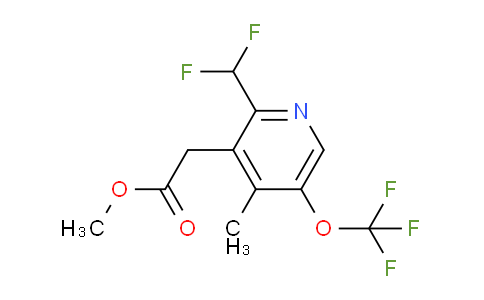 Methyl 2-(difluoromethyl)-4-methyl-5-(trifluoromethoxy)pyridine-3-acetate