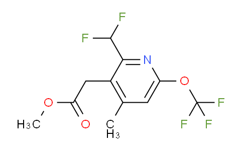 Methyl 2-(difluoromethyl)-4-methyl-6-(trifluoromethoxy)pyridine-3-acetate