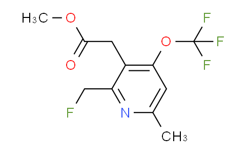 Methyl 2-(fluoromethyl)-6-methyl-4-(trifluoromethoxy)pyridine-3-acetate