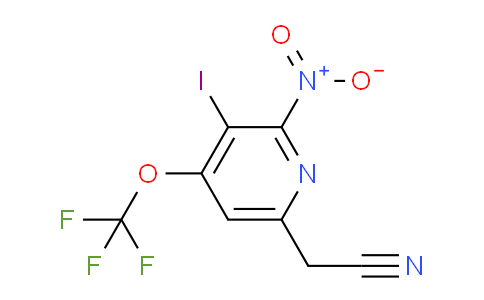 AM211530 | 1805945-72-5 | 3-Iodo-2-nitro-4-(trifluoromethoxy)pyridine-6-acetonitrile