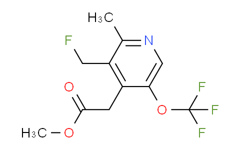 Methyl 3-(fluoromethyl)-2-methyl-5-(trifluoromethoxy)pyridine-4-acetate
