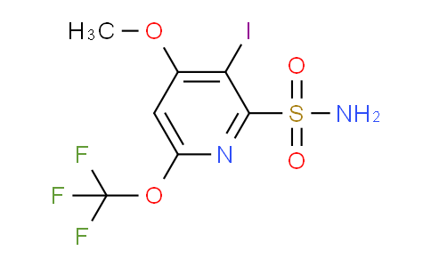 3-Iodo-4-methoxy-6-(trifluoromethoxy)pyridine-2-sulfonamide