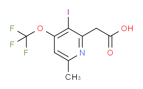 3-Iodo-6-methyl-4-(trifluoromethoxy)pyridine-2-acetic acid