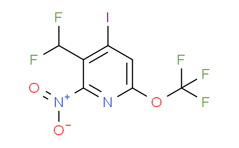 3-(Difluoromethyl)-4-iodo-2-nitro-6-(trifluoromethoxy)pyridine