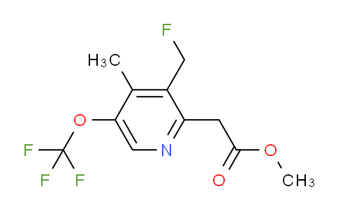 AM21159 | 1361794-44-6 | Methyl 3-(fluoromethyl)-4-methyl-5-(trifluoromethoxy)pyridine-2-acetate