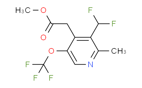 Methyl 3-(difluoromethyl)-2-methyl-5-(trifluoromethoxy)pyridine-4-acetate