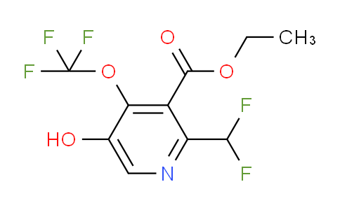 Ethyl 2-(difluoromethyl)-5-hydroxy-4-(trifluoromethoxy)pyridine-3-carboxylate