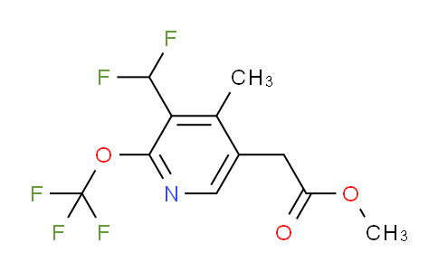 Methyl 3-(difluoromethyl)-4-methyl-2-(trifluoromethoxy)pyridine-5-acetate