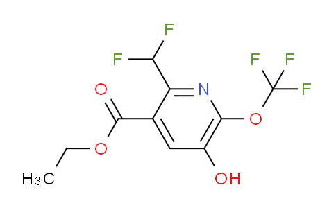Ethyl 2-(difluoromethyl)-5-hydroxy-6-(trifluoromethoxy)pyridine-3-carboxylate