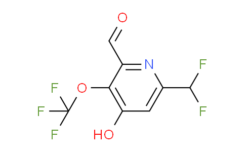 6-(Difluoromethyl)-4-hydroxy-3-(trifluoromethoxy)pyridine-2-carboxaldehyde
