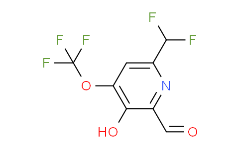 6-(Difluoromethyl)-3-hydroxy-4-(trifluoromethoxy)pyridine-2-carboxaldehyde