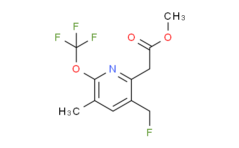 Methyl 3-(fluoromethyl)-5-methyl-6-(trifluoromethoxy)pyridine-2-acetate