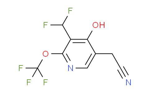 3-(Difluoromethyl)-4-hydroxy-2-(trifluoromethoxy)pyridine-5-acetonitrile