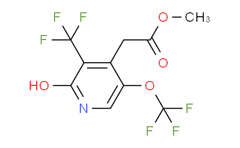 Methyl 2-hydroxy-5-(trifluoromethoxy)-3-(trifluoromethyl)pyridine-4-acetate