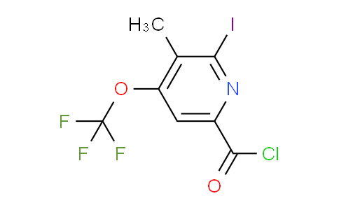 2-Iodo-3-methyl-4-(trifluoromethoxy)pyridine-6-carbonyl chloride
