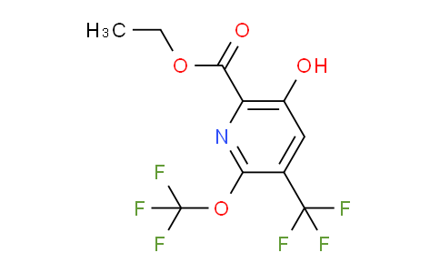 Ethyl 5-hydroxy-2-(trifluoromethoxy)-3-(trifluoromethyl)pyridine-6-carboxylate