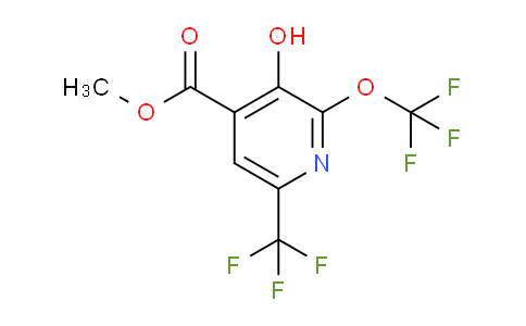 AM211707 | 1806725-41-6 | Methyl 3-hydroxy-2-(trifluoromethoxy)-6-(trifluoromethyl)pyridine-4-carboxylate