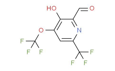 3-Hydroxy-4-(trifluoromethoxy)-6-(trifluoromethyl)pyridine-2-carboxaldehyde