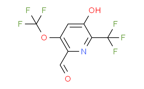 3-Hydroxy-5-(trifluoromethoxy)-2-(trifluoromethyl)pyridine-6-carboxaldehyde