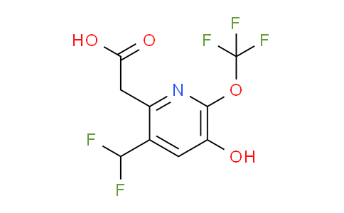 3-(Difluoromethyl)-5-hydroxy-6-(trifluoromethoxy)pyridine-2-acetic acid