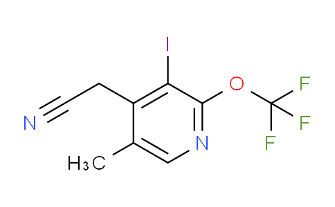 3-Iodo-5-methyl-2-(trifluoromethoxy)pyridine-4-acetonitrile