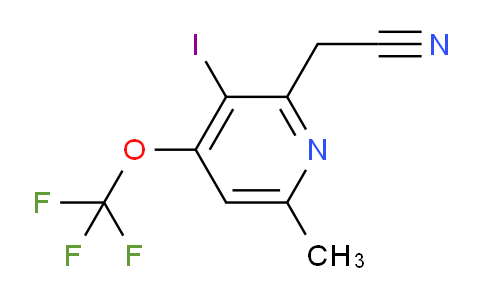 AM211761 | 1806171-92-5 | 3-Iodo-6-methyl-4-(trifluoromethoxy)pyridine-2-acetonitrile