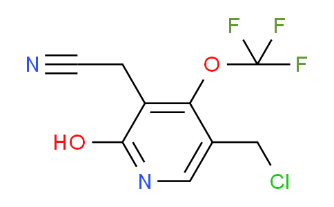 5-(Chloromethyl)-2-hydroxy-4-(trifluoromethoxy)pyridine-3-acetonitrile