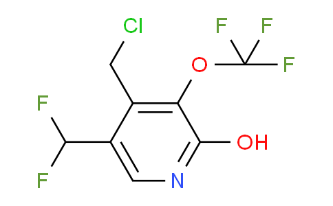 4-(Chloromethyl)-5-(difluoromethyl)-2-hydroxy-3-(trifluoromethoxy)pyridine
