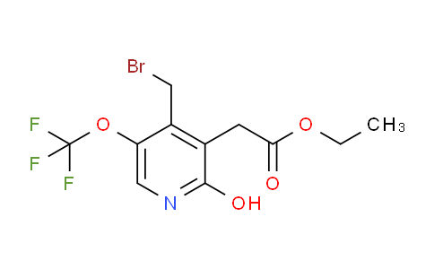 Ethyl 4-(bromomethyl)-2-hydroxy-5-(trifluoromethoxy)pyridine-3-acetate