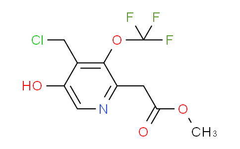 Methyl 4-(chloromethyl)-5-hydroxy-3-(trifluoromethoxy)pyridine-2-acetate