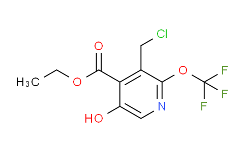 Ethyl 3-(chloromethyl)-5-hydroxy-2-(trifluoromethoxy)pyridine-4-carboxylate