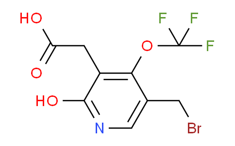 5-(Bromomethyl)-2-hydroxy-4-(trifluoromethoxy)pyridine-3-acetic acid