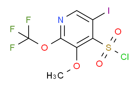 5-Iodo-3-methoxy-2-(trifluoromethoxy)pyridine-4-sulfonyl chloride