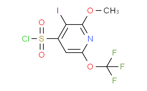 3-Iodo-2-methoxy-6-(trifluoromethoxy)pyridine-4-sulfonyl chloride