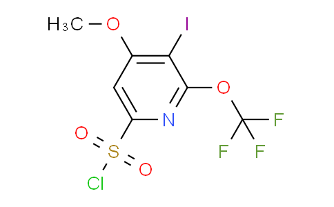3-Iodo-4-methoxy-2-(trifluoromethoxy)pyridine-6-sulfonyl chloride