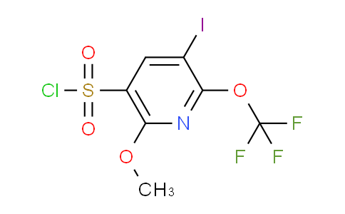 3-Iodo-6-methoxy-2-(trifluoromethoxy)pyridine-5-sulfonyl chloride