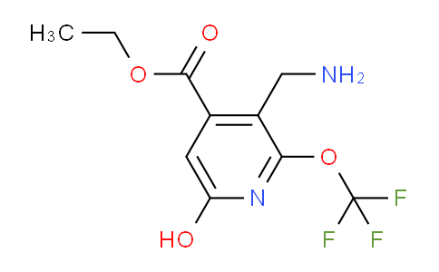 Ethyl 3-(aminomethyl)-6-hydroxy-2-(trifluoromethoxy)pyridine-4-carboxylate