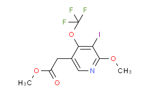 Methyl 3-iodo-2-methoxy-4-(trifluoromethoxy)pyridine-5-acetate