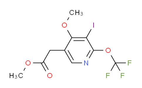 Methyl 3-iodo-4-methoxy-2-(trifluoromethoxy)pyridine-5-acetate