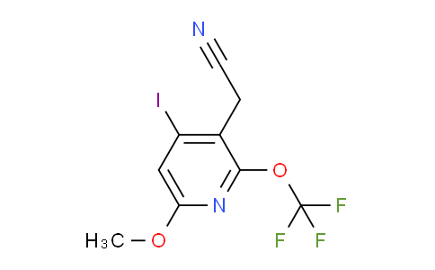 4-Iodo-6-methoxy-2-(trifluoromethoxy)pyridine-3-acetonitrile