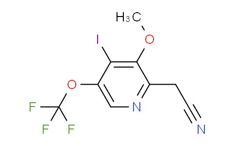 4-Iodo-3-methoxy-5-(trifluoromethoxy)pyridine-2-acetonitrile