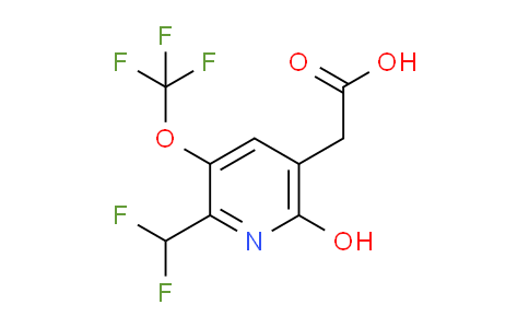 2-(Difluoromethyl)-6-hydroxy-3-(trifluoromethoxy)pyridine-5-acetic acid